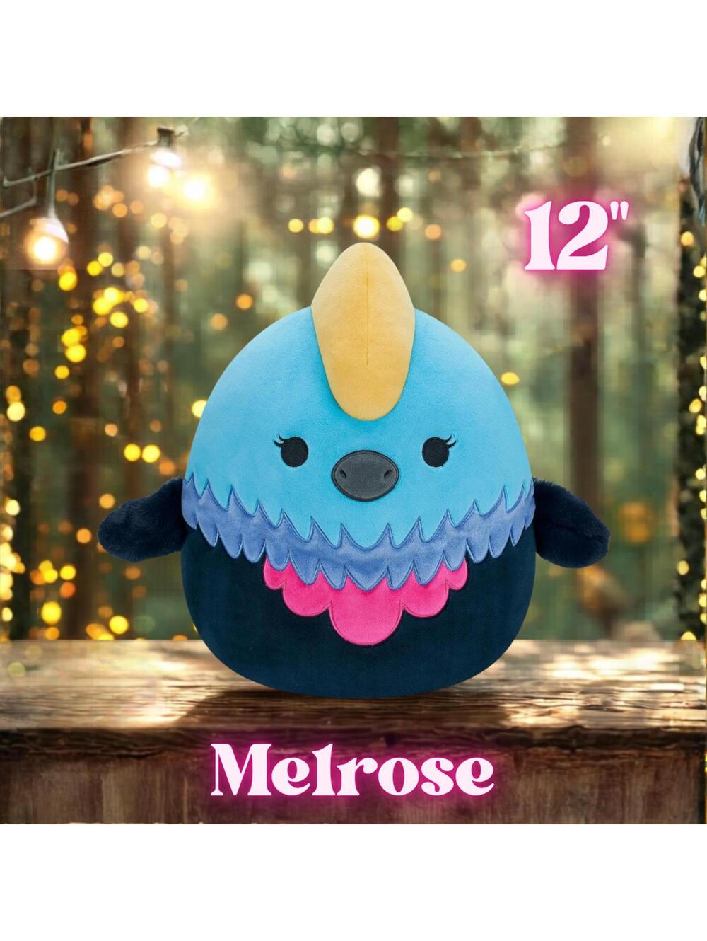 NWT Squishmallows Melrose the Cassowary Bird 12"